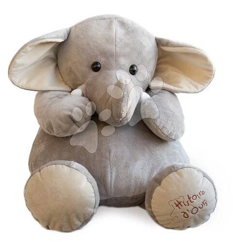 Plyšový slon Elephant Histoire d’ Ours šedý 60 cm od 0 měsíců