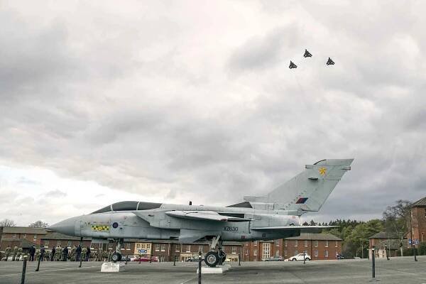 Panavia Tornado GR4 v barvách britského královského letectva