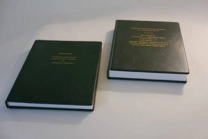 Leather Books, Book binding, Fine Binding, Book Repar, Ann Arbor, Michigan - Bohemio Bookbindery - book repair, dissertation