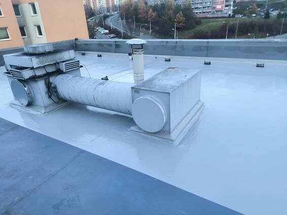 Hydroizolace střech, Zlín, Prštné, Hardworker - izolace střech