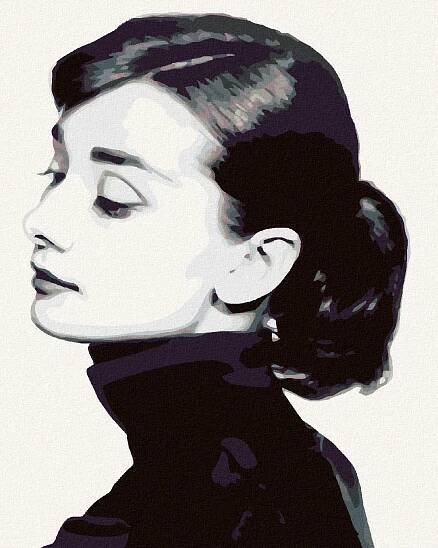 Malování podle čísel - AUDREY HEPBURN I