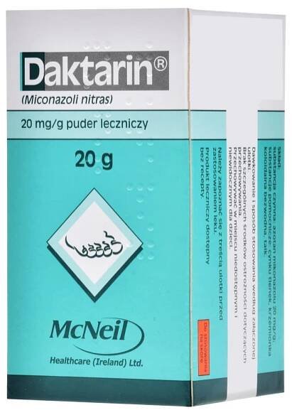 Daktarin Medicinal prášok 20 g