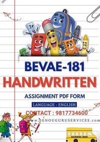 BEVAE-181 Latest HANDWRITTEN Assignment English 2023