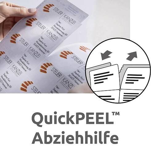 Avery-Zweckform 3659 univerzální etikety 97 x 42.3 mm papír bílá 1200 ks trvalé inkoustová tiskárna, laserová tiskárna