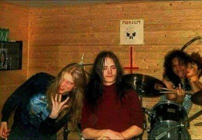 Varg Vikernes, Euronymous and Mayhem’s drummer Jan Axel Blomberg ‘Hellhammer.’ 