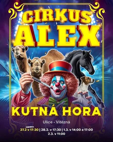 Pozvánka: Cirkus Alex v Kutné Hoře.