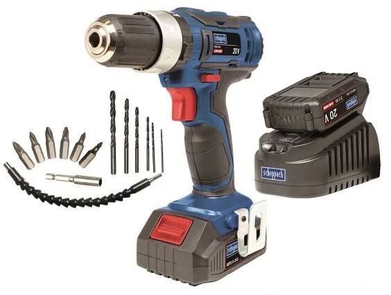 Vrtačka aku Scheppach CID30 2x20V, příklep 2150 Kč