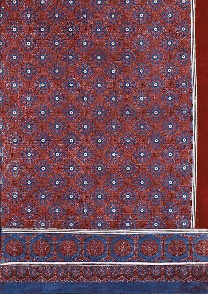 Block-printed length of cloth (ajrakh), Hala, Sindh, Pakistan, 1980s