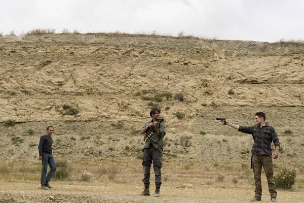 Živí mrtví: Počátek konce - Brother's Keeper - Z filmu - Frank Dillane, Sam Underwood, Daniel Sharman