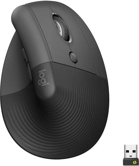 Logitech Lift Vertical Ergonomic Mouse šedá - iWant.cz