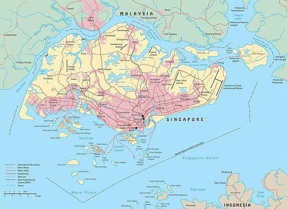 Map of Singapore: offline map and detailed map of Singapore city
