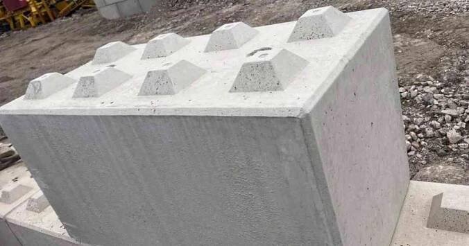 Betonové kostky bloky lego tvárnice Betonbloky Opěrný blok  - foto 1