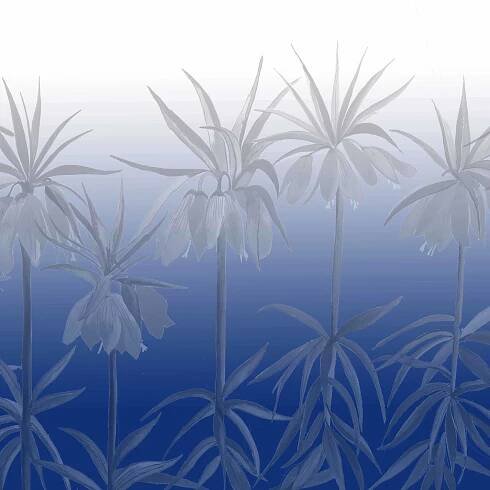 Blue Splashback - 'Sunset in Shadow' - Glass Splashback - Emma Britton
