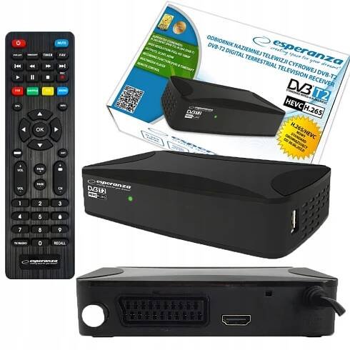 TUNER DEKODÉR POZEMNÍ HD TV DVBT2 HEVC H.265