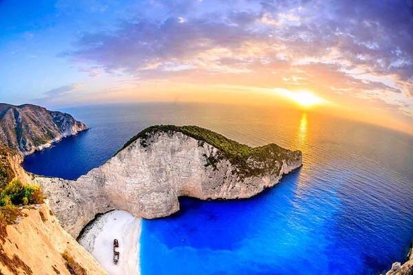 shipwreck beach  zante zakynthos greece