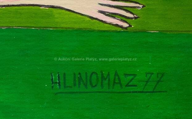 Josef Hlinomaz / Dva šílení brankáři - detail aukce « Aukce « Aukční Galerie Platýz