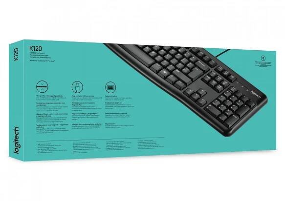 Logitech Keyboard K120 for Business klávesnice Kancelář USB QWERTY US Mezinárodní Černá