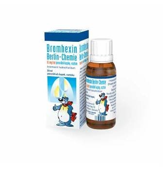 BROMHEXIN 12 BC Kapky roztok 30 ml (Léky na vlhký kašel) - Jednosložkové