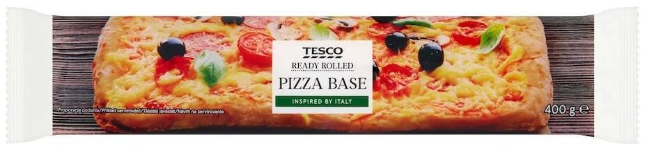 Tesco Těsto na pizzu v hranatém tvaru 400g