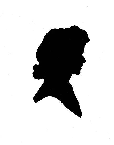 Joyce silhouette made in the Summer of 1946 at The Steak House