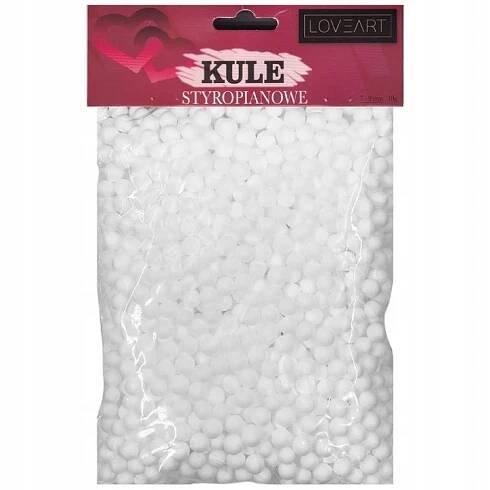 Polystyrenové kuličky 7-9mm LOVEART koule bombička 10g