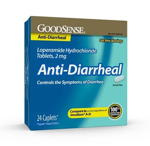 GoodSense® Loperamide HCl 2 mg Anti-Diarrheal Tablets, 24/ea