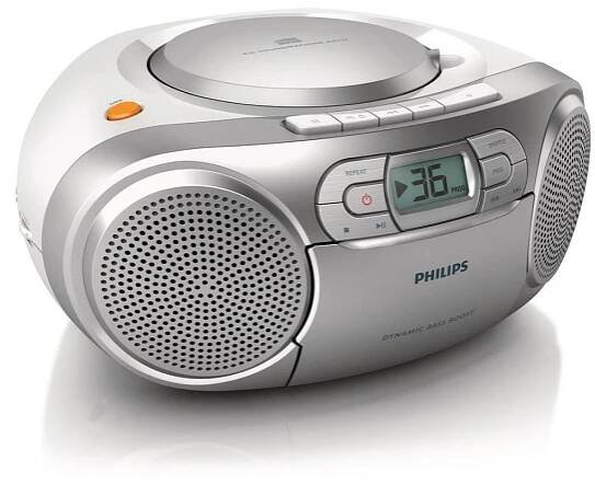 Philips AZ127/12 Přenosný CD přehrávač s kazetovou mechanikou