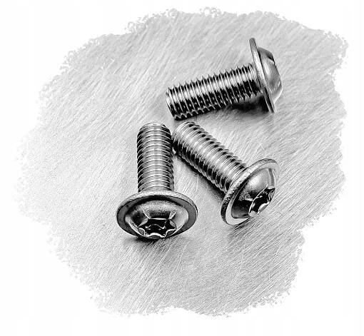 M8x20 ŠROUB DO VĚTRÁKŮ PŘÍRUBOVÝ NEREZOVÝ 7380F TORX (10) Průměr 8 mm
