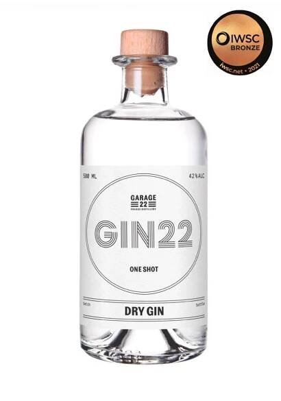 Gin22 500ml 42% - Men's shop Kutná Hora