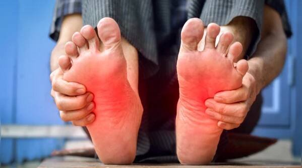 A strange tingling or numbness in the feet