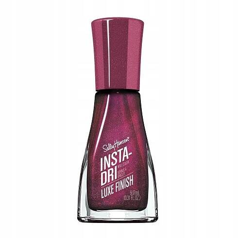 Růžový třpytivý lak Insta-Dri 66 The Queens Velvet Sally Hansen 9.17 ml