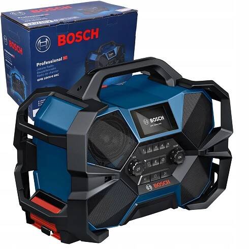 Stavební rádio 12V 18V 230V Bluetooth nabíječka DAB+ BOSCH GPB 18VH-6 SRC