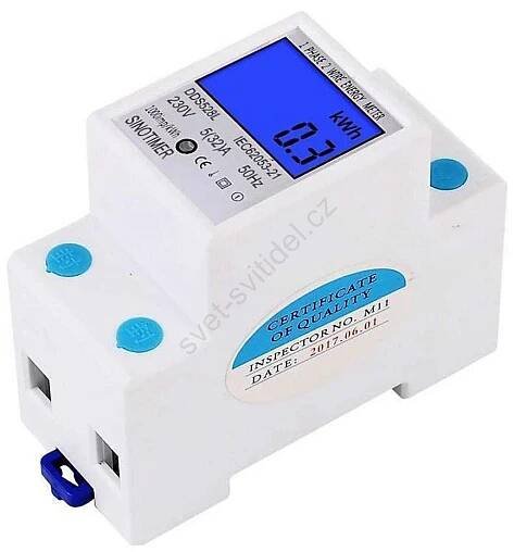 Digitální jednofázový elektroměr na DIN lištu DDS528L