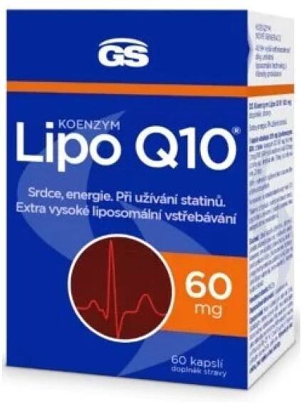 Doplněk stravy koenzym Lipo Q10 60 mg GS v akci levně | Kupi.cz