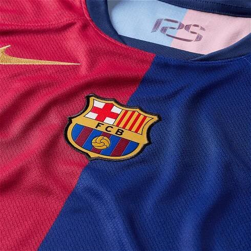 Pánský domácí dres s krátkým rukávem Nike FC Barcelona Stadium 2024/25