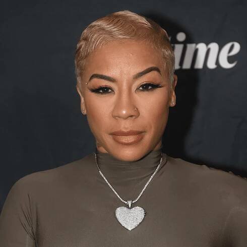 Keyshia Cole wears blonde finger waves pixie to Lifetime's 