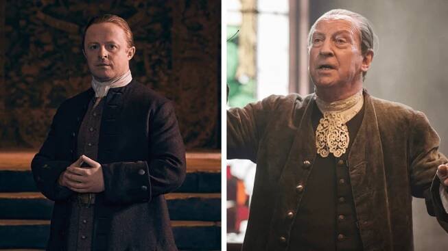 Conor MacNeill and Bill Paterson as Ned Gowan