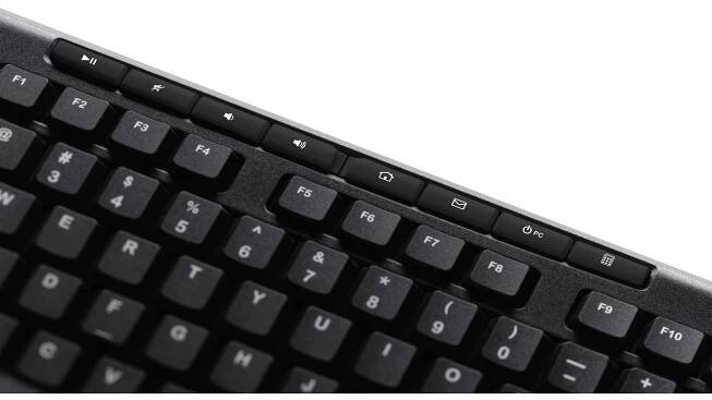 Logitech K270 Wireless Keyboard bezdrátový klávesnice německá, QWERTZ černá odolné proti stříkající vodě