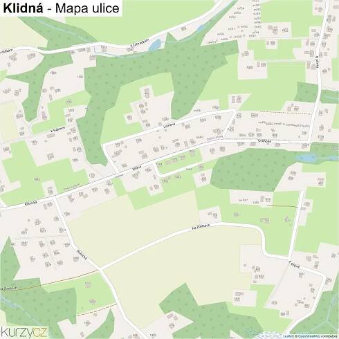 Klidná - mapy | Kurzy.cz