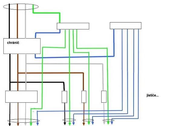 Zapojení proudového chrániče #3