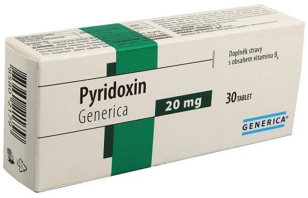 Pyridoxin tbl. 30 Generica - II. jakost