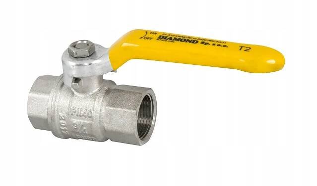 KULOVÝ PLYNOVÝ VENTIL GW GW 3/4" KOHOUT NA PLYN S RUKOJETÍ DN20 RUKOJEŤ DIAMOND