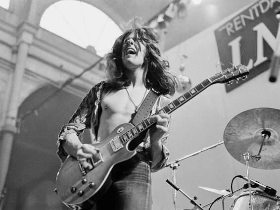 Gary Moore performing at Alexandra Palace in 1973