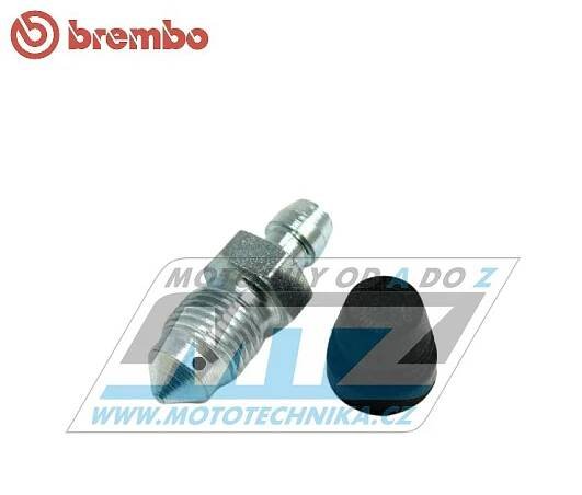 Šroub brzdový odvzdušňovací (šroub brzdiče) M10x1 Brembo - stříbrný BR105338710