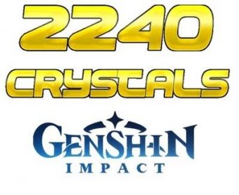 GENSHIN IMPACT 2240 CRYSTALS CRYSTAL GOLD