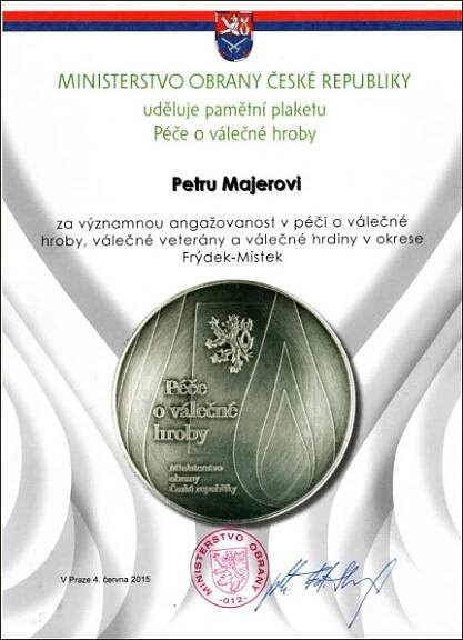 Ocenění Ministerstvem národní obrany