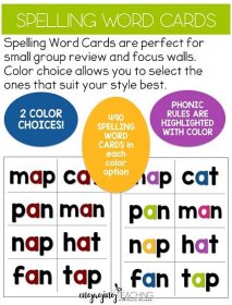 Spelling/Phonics cards - 490 words!!!