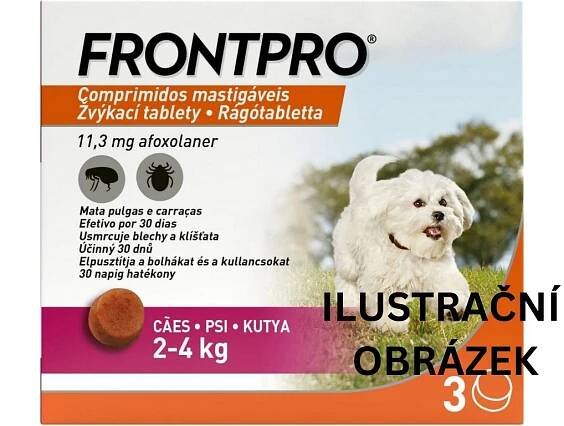 Frontpro 11,3 mg 2-4kg žvýkací 3 tbl - Biotika.net
