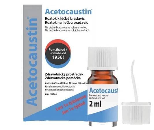 Acetocaustin Roztok k léčbě bradavic 2 ml od 329 Kč