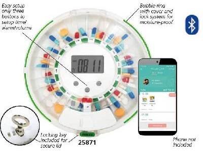 Elektronický dávkovač léků s Bluetooth